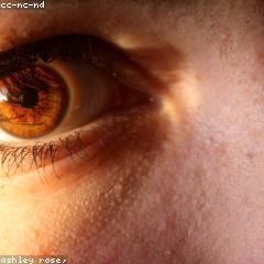 Technician applying individual lash extensions